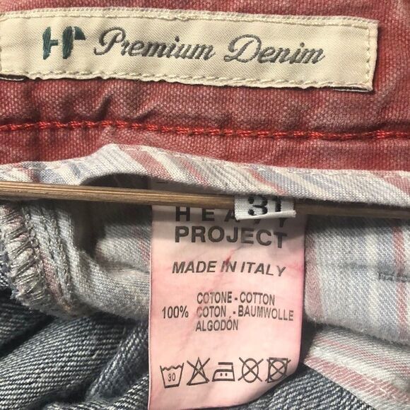 HEAVY PROJECT PREMIUM DENIM MADE IN ITALY JEANS 31 - Picture 2 of 7